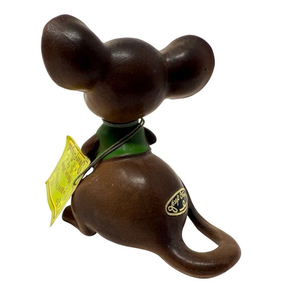 Vintage Josef Originals Mouse Village Figurine Proud Papa Kitsch MCM - Picture 6 of 7